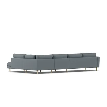 Bredhult sofa - Same Blue 6678-white-oiled oak, 4-seater B1 - 1898