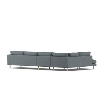 Bredhult sofa - Same Blue 6678-white-oiled oak, 4-seater B2 - 1898