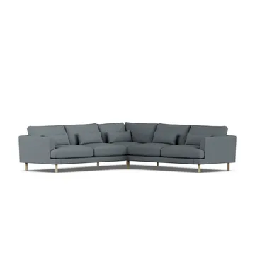 Bredhult sofa - Same Blue 6678-white-oiled oak, corner sofa F - 1898