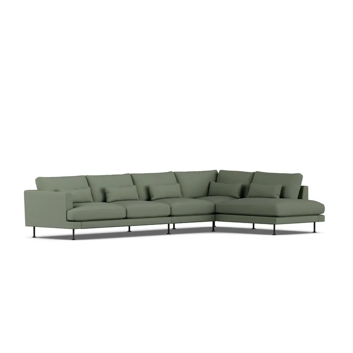 Bredhult sofa - Same Forest 6677-black steel, 4-seater B1 - 1898