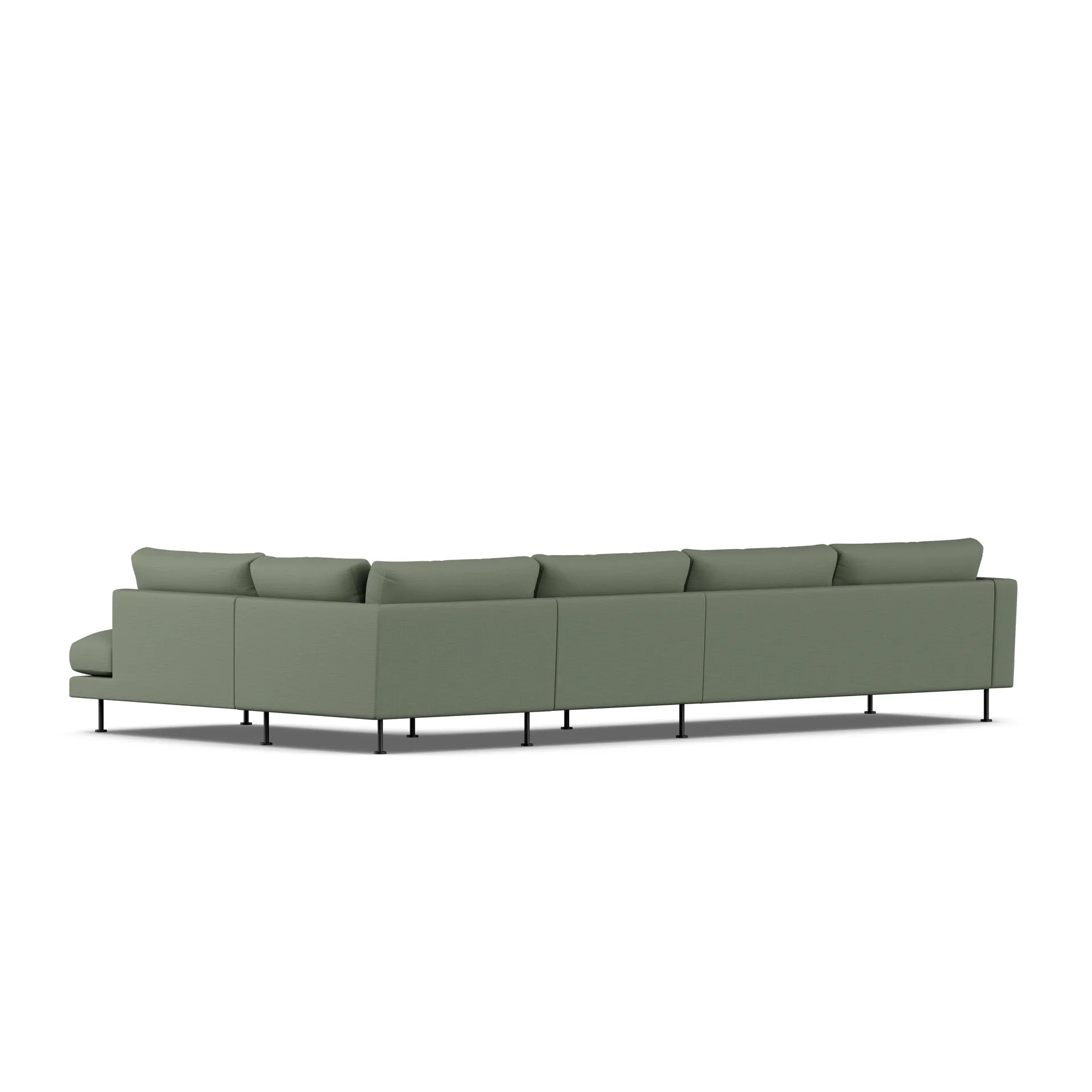 Bredhult sofa, Same Forest 6677-black steel, 4-seater B1 1898