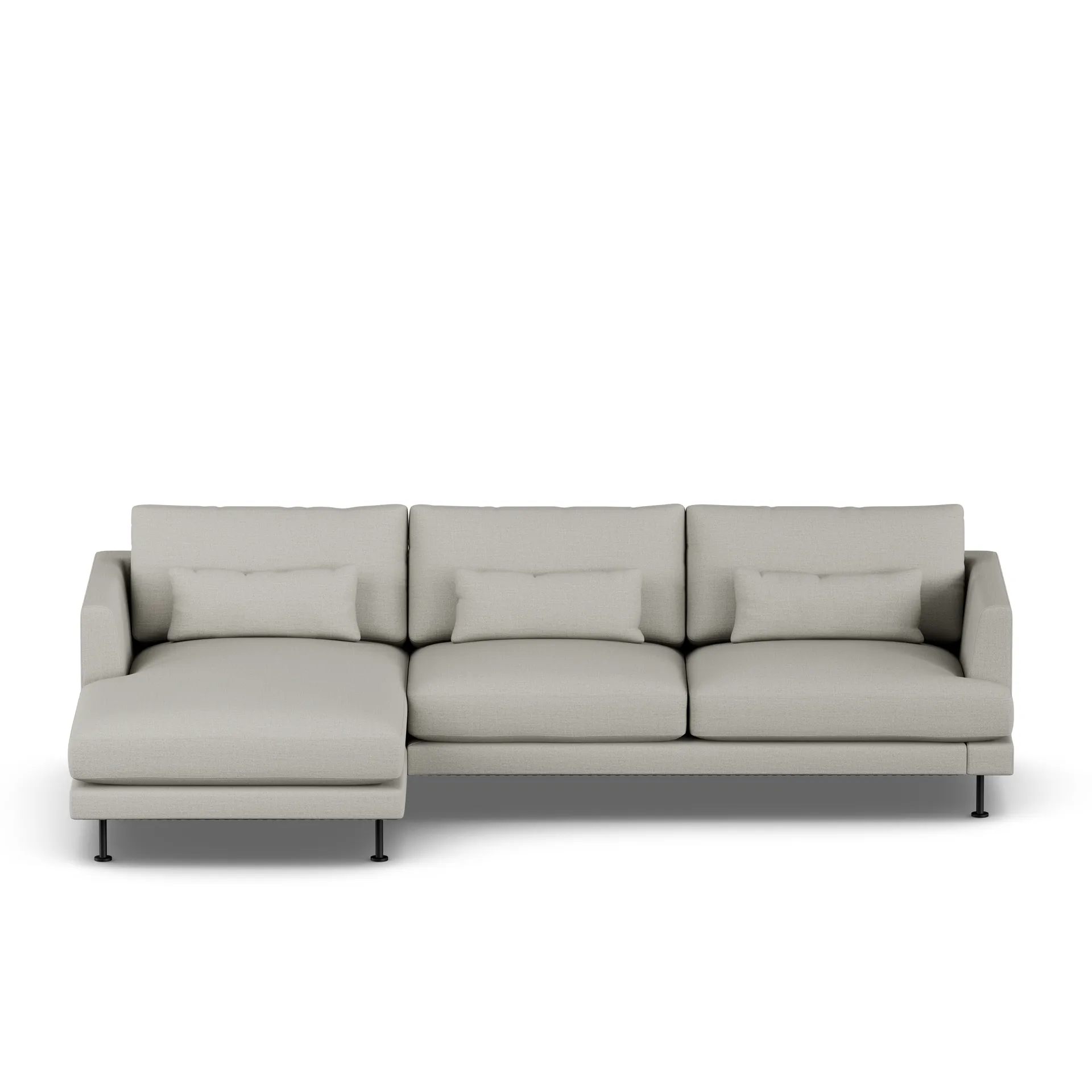 Bredhult sofa, Same Grey 6673-black steel, 2,5-seater C2 1898