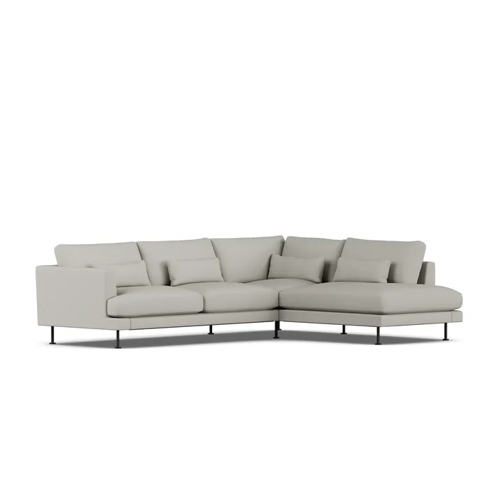 Bredhult sofa - Same Grey 6673-black steel, 3-seater A1 - 1898