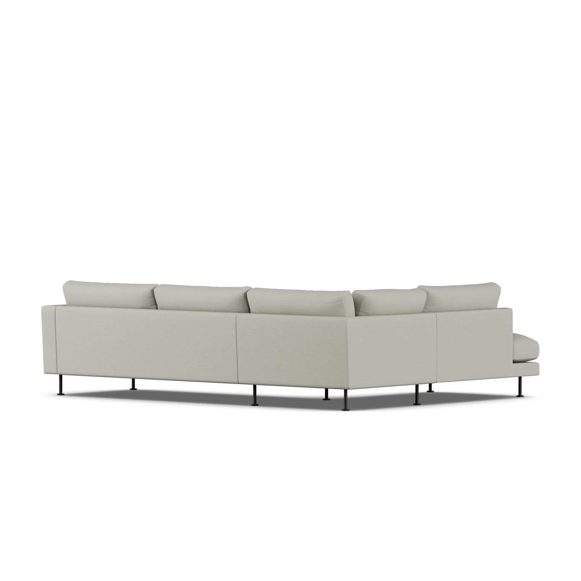 Bredhult sofa, Same Grey 6673-black steel, 3-seater A2 1898