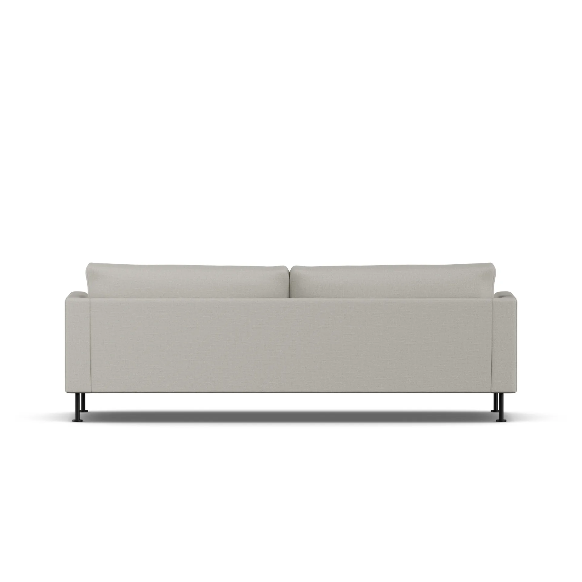 Bredhult sofa, Same Grey 6673-black steel, 3-seater 1898