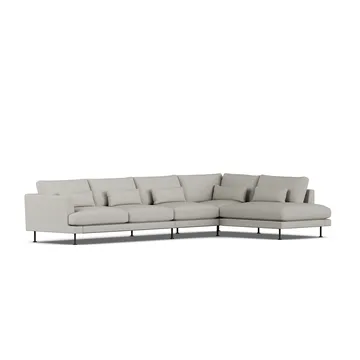 Bredhult sofa - Same Grey 6673-black steel, 4-seater B1 - 1898