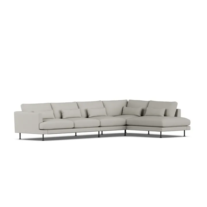 Bredhult sofa - Same Grey 6673-black steel, 4-seater B1 - 1898