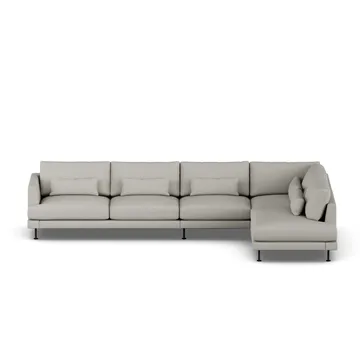 Bredhult sofa - Same Grey 6673-black steel, 4-seater B1 - 1898