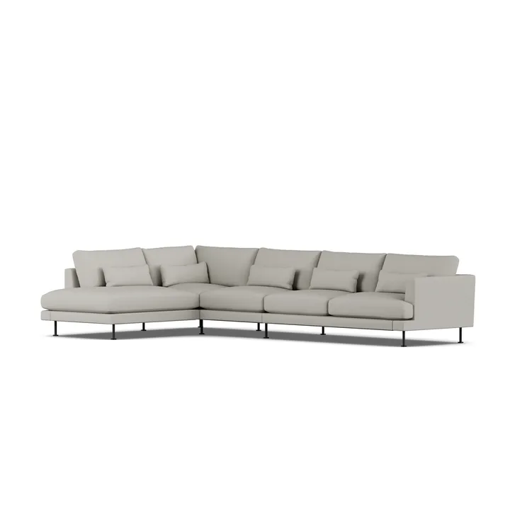 Bredhult sofa - Same Grey 6673-black steel, 4-seater B2 - 1898