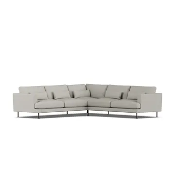 Bredhult sofa - Same Grey 6673-black steel, corner sofa F - 1898