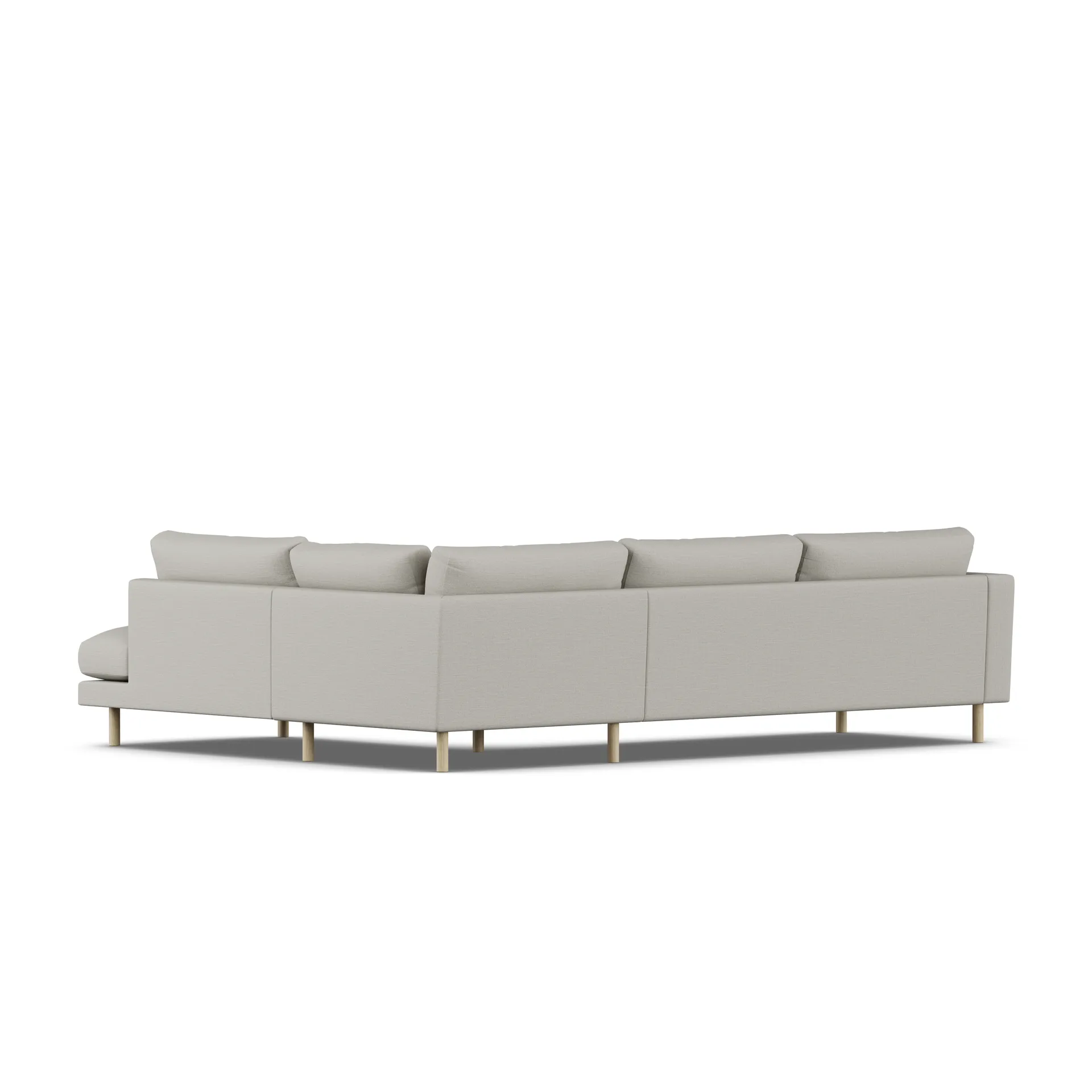 Bredhult sofa, Same Grey 6673-white-oiled oak, 3-seater A1 1898
