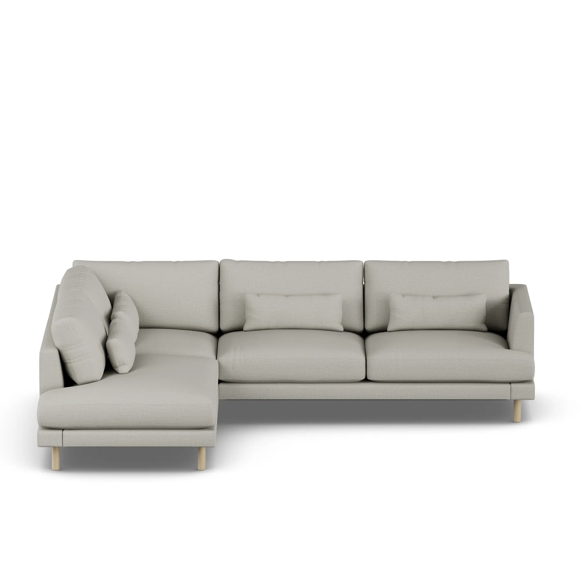 Bredhult sofa, Same Grey 6673-white-oiled oak, 3-seater A2 1898