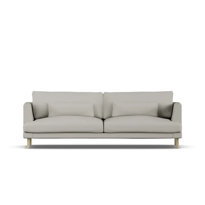 Bredhult sofa - Same Grey 6673-white-oiled oak, 3-seater - 1898