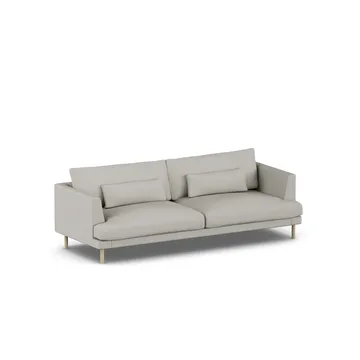 Bredhult sofa - Same Grey 6673-white-oiled oak, 3-seater - 1898
