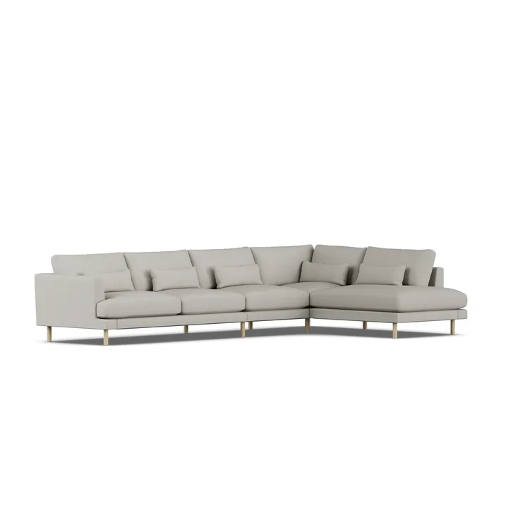 Bredhult sofa - Same Grey 6673-white-oiled oak, 4-seater B1 - 1898