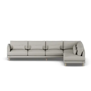 Bredhult sofa - Same Grey 6673-white-oiled oak, 4-seater B1 - 1898