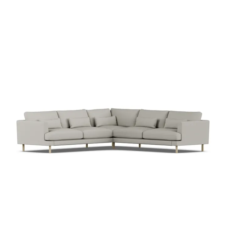 Bredhult sofa - Same Grey 6673-white-oiled oak, corner sofa F - 1898