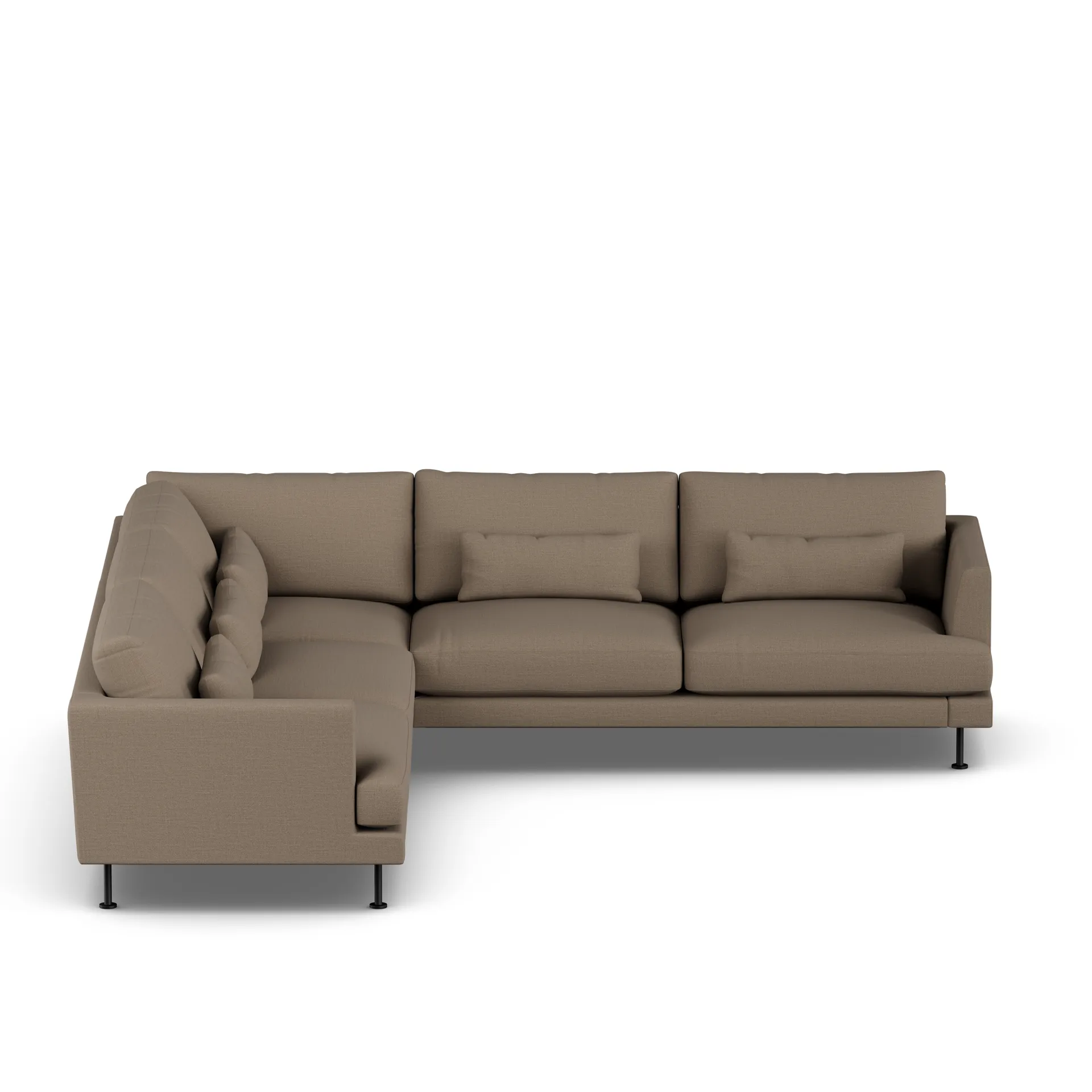 Bredhult sofa, Same Mole 6674-black steel, corner sofa F 1898