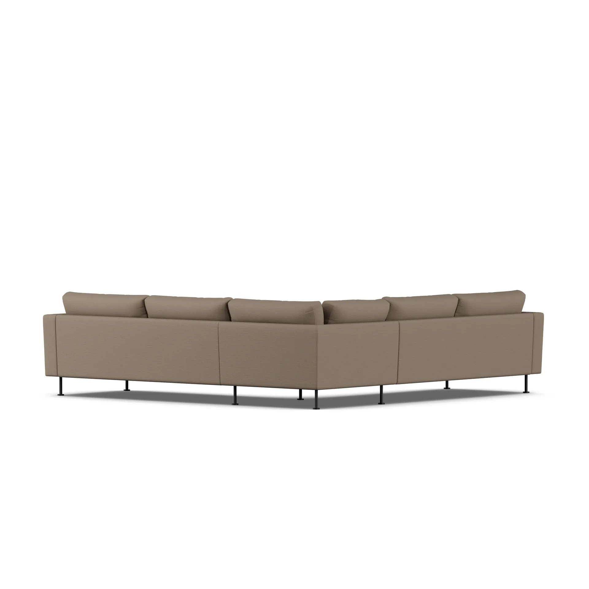 Bredhult sofa, Same Mole 6674-black steel, corner sofa F 1898