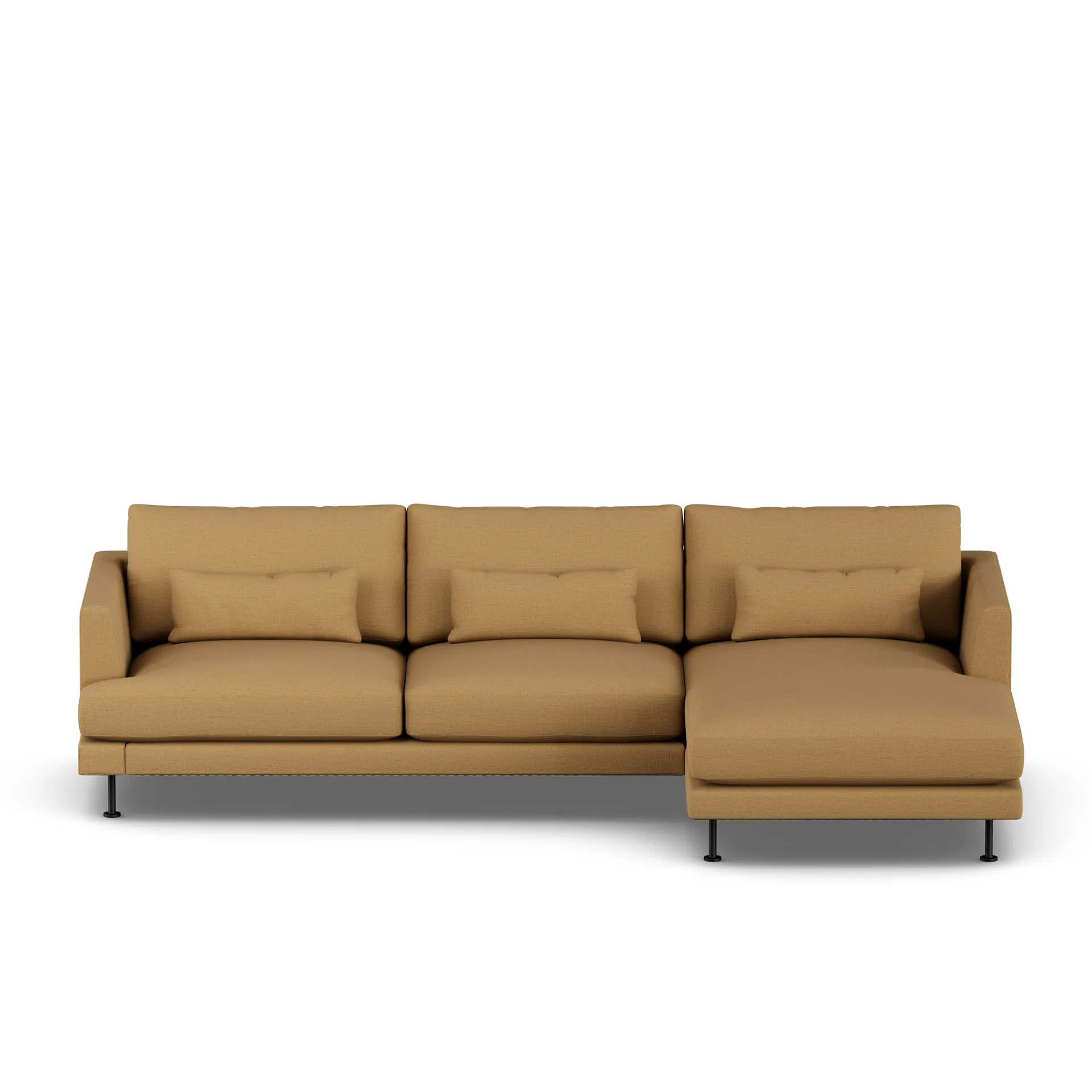 Bredhult sofa, Same Ochre 6676-black steel, 2,5-seater C1 1898