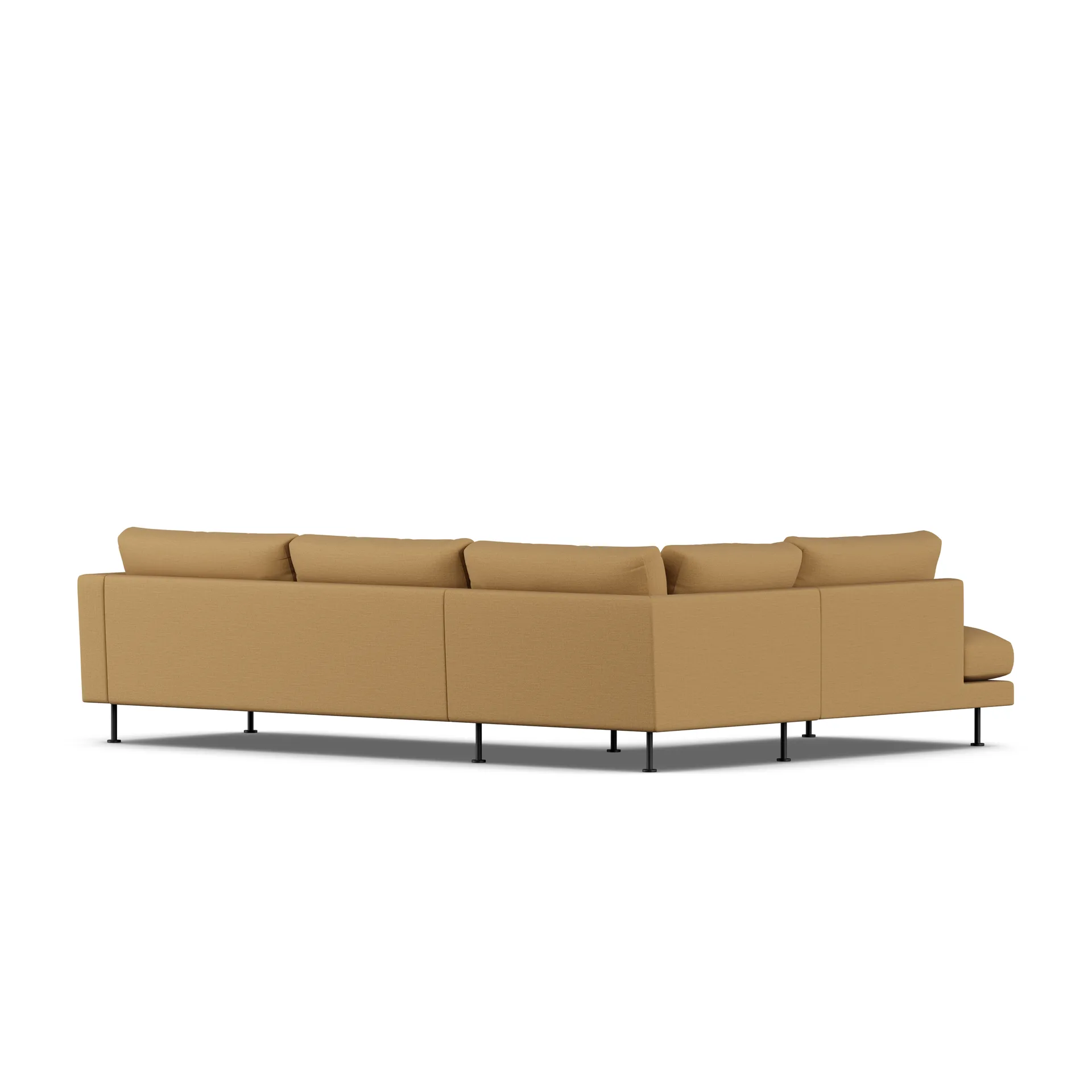 Bredhult sofa, Same Ochre 6676-black steel, 3-seater A2 1898