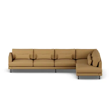 Bredhult sofa - Same Ochre 6676-black steel, 4-seater B1 - 1898