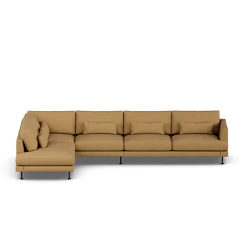 Bredhult sofa - Same Ochre 6676-black steel, 4-seater B2 - 1898