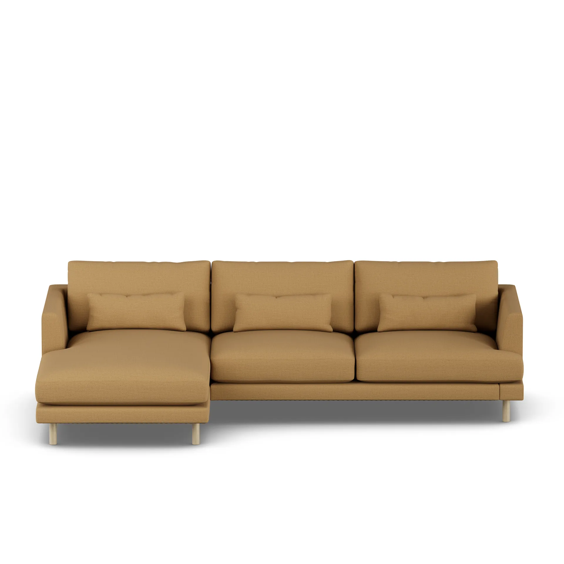 Bredhult sofa, Same Ochre 6676-white-oiled oak, 2,5-seater C2 1898