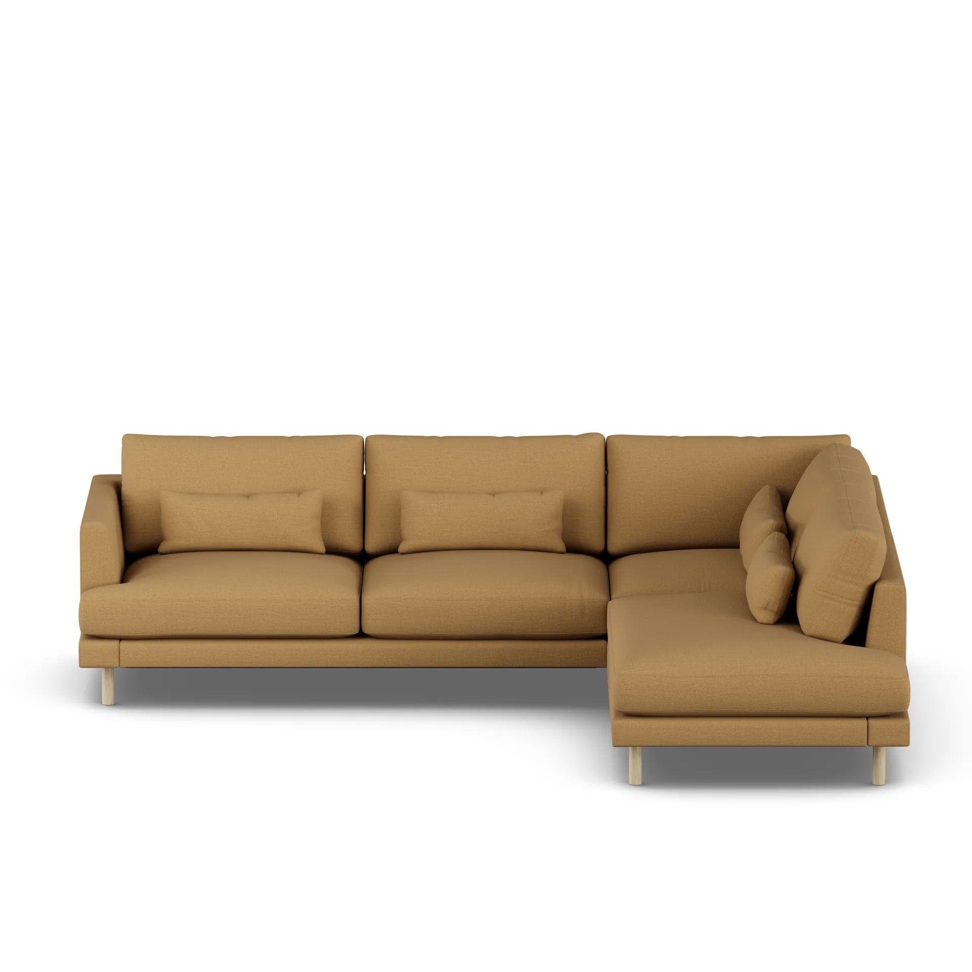 Bredhult sofa, Same Ochre 6676-white-oiled oak, 3-seater A1 1898