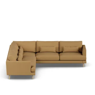 Bredhult sofa - Same Ochre 6676-white-oiled oak, corner sofa F - 1898