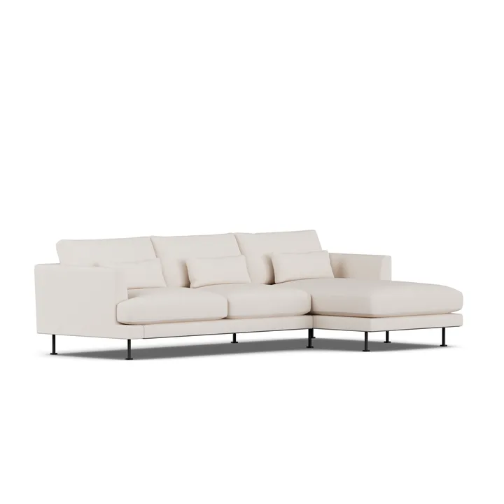 Bredhult sofa - Same Off White 6671-black steel, 2,5-seater C1 - 1898