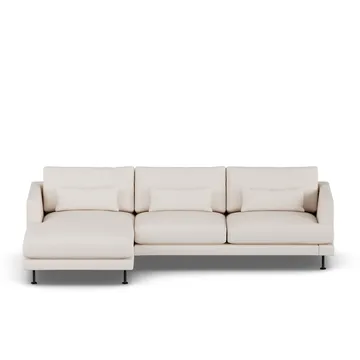 Bredhult sofa - Same Off White 6671-black steel, 2,5-seater C2 - 1898
