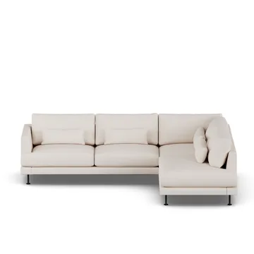 Bredhult sofa - Same Off White 6671-black steel, 3-seater A1 - 1898