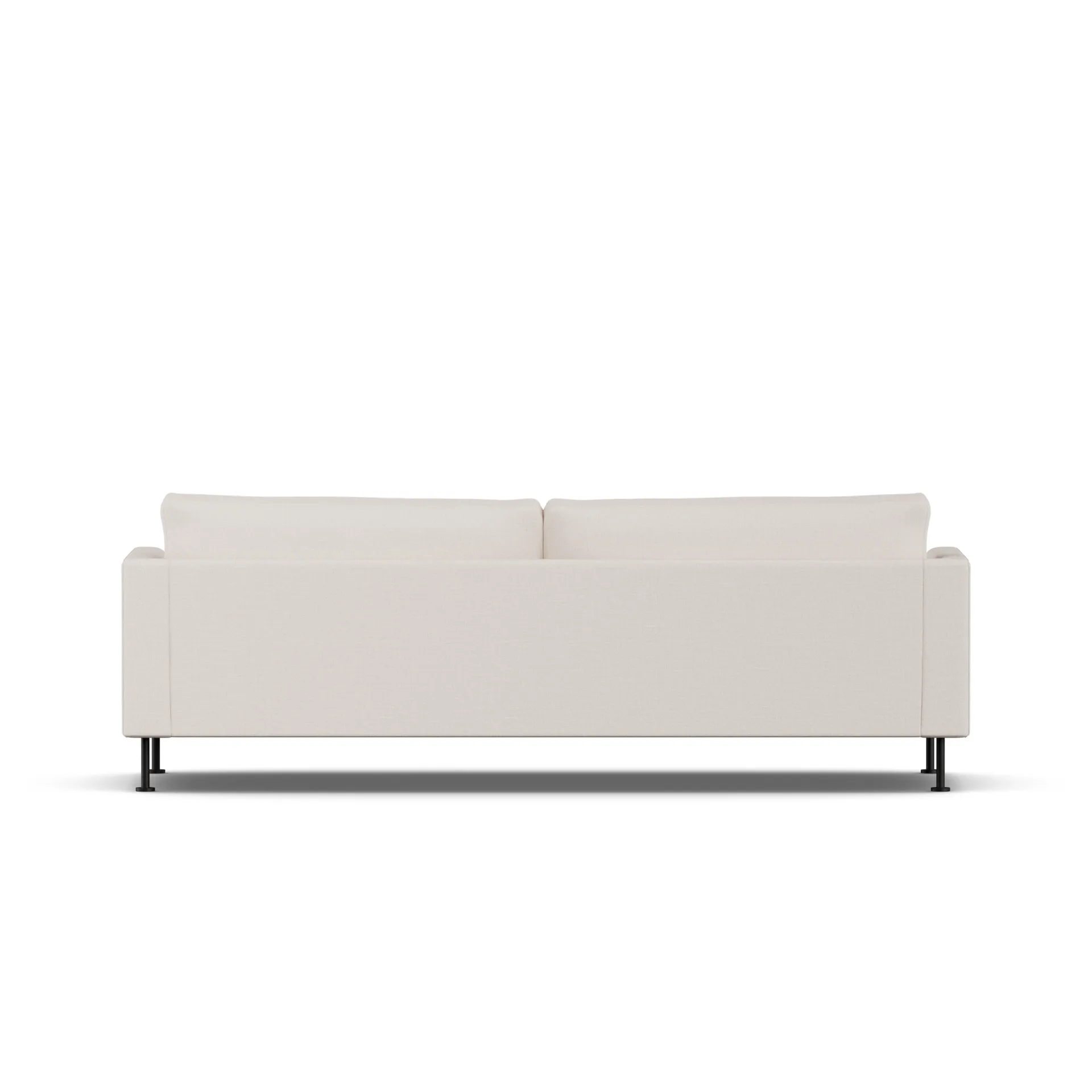 Bredhult sofa, Same Off White 6671-black steel, 3-seater 1898