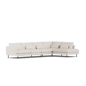 Bredhult sofa - Same Off White 6671-black steel, 4-seater B1 - 1898