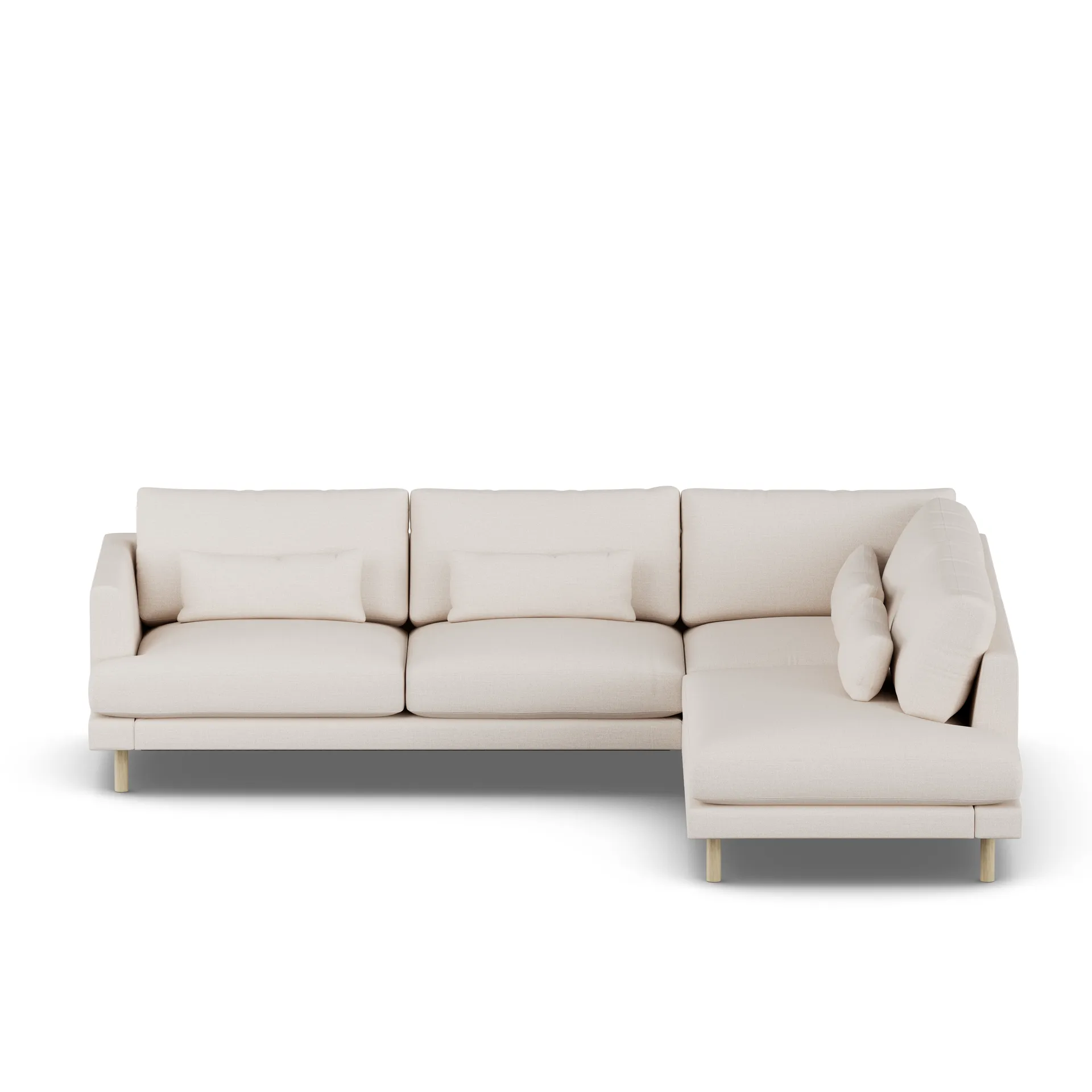 Bredhult sofa, Same Off White 6671-white-oiled oak, 3-seater A1 1898
