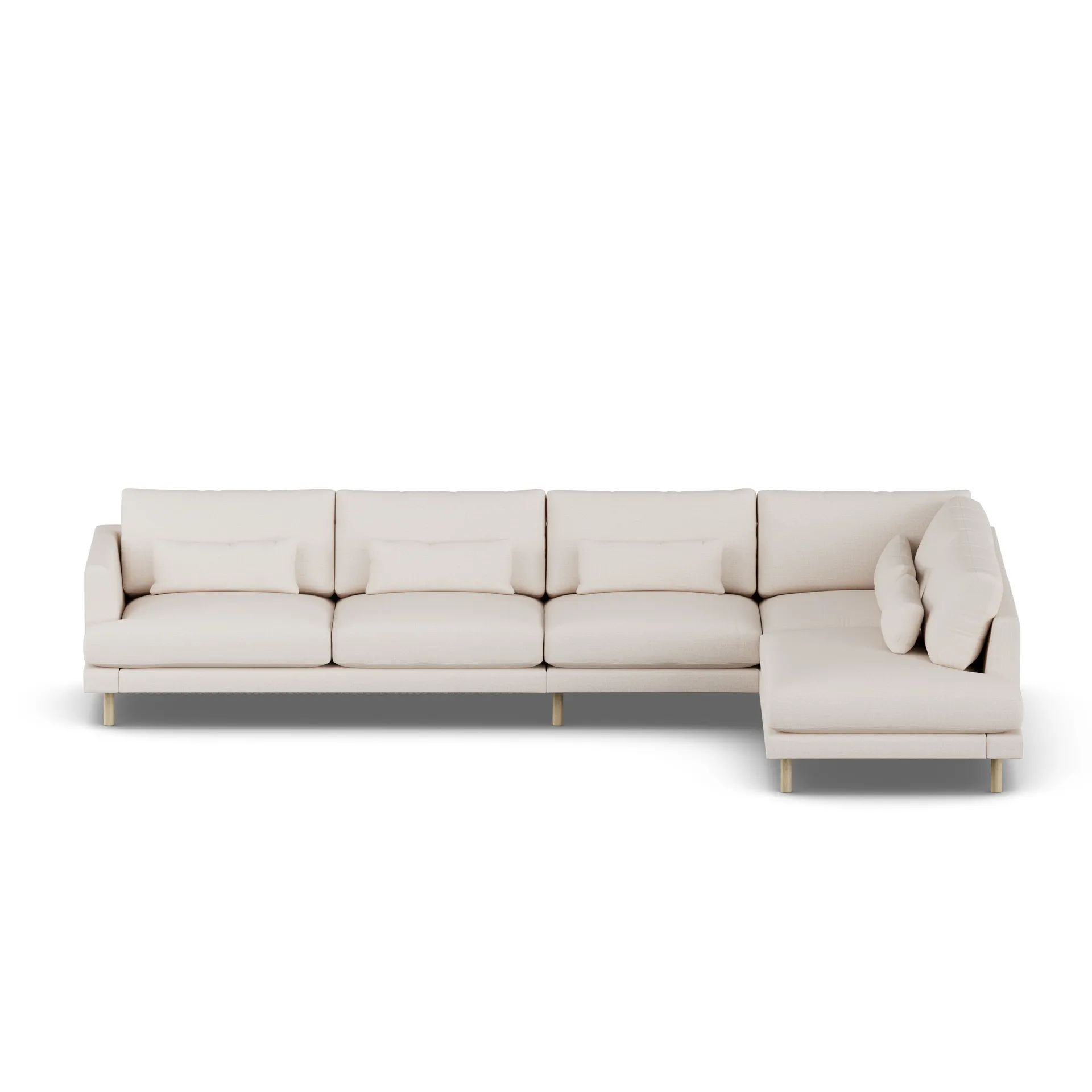 Bredhult sofa, Same Off White 6671-white-oiled oak, 4-seater B1 1898