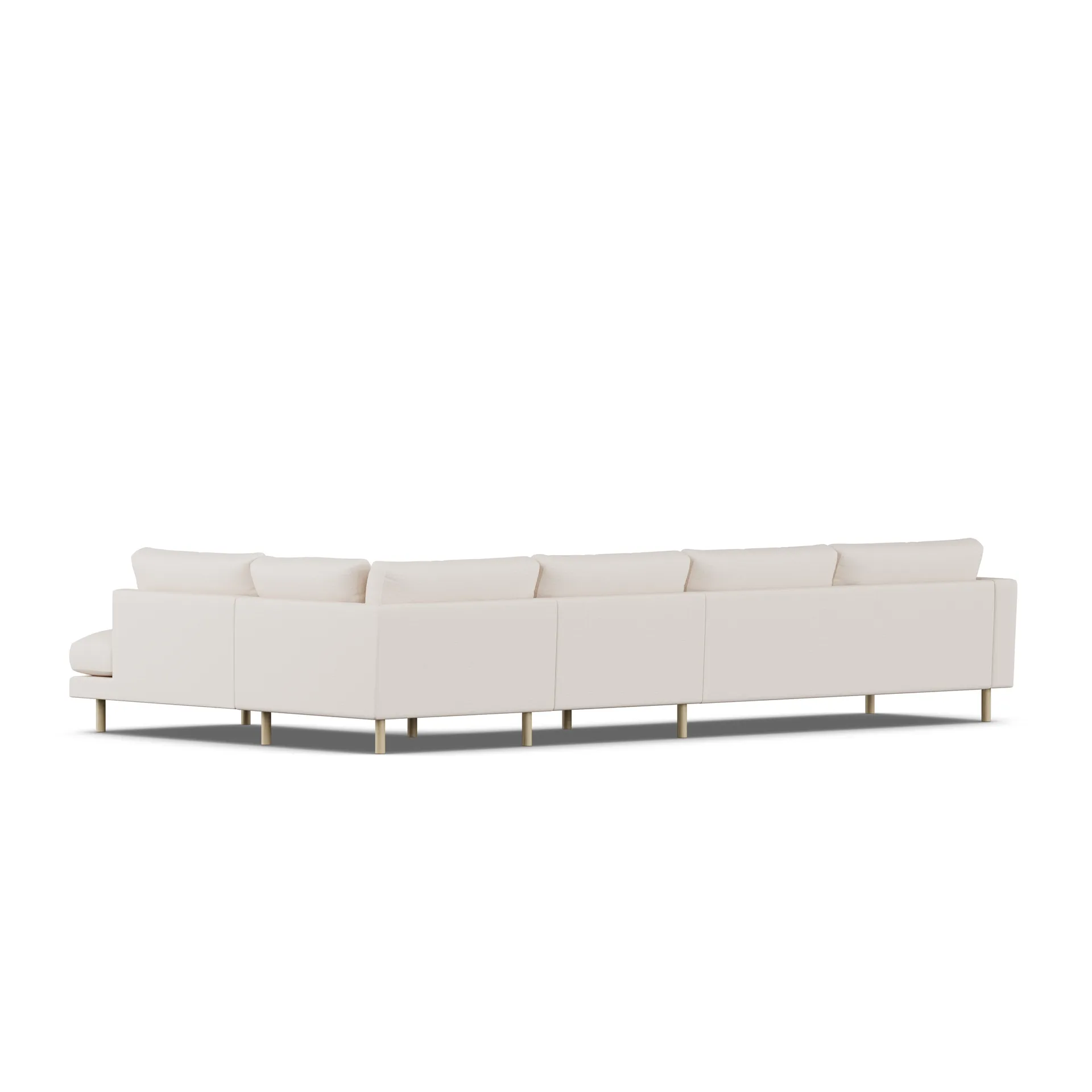 Bredhult sofa, Same Off White 6671-white-oiled oak, 4-seater B1 1898