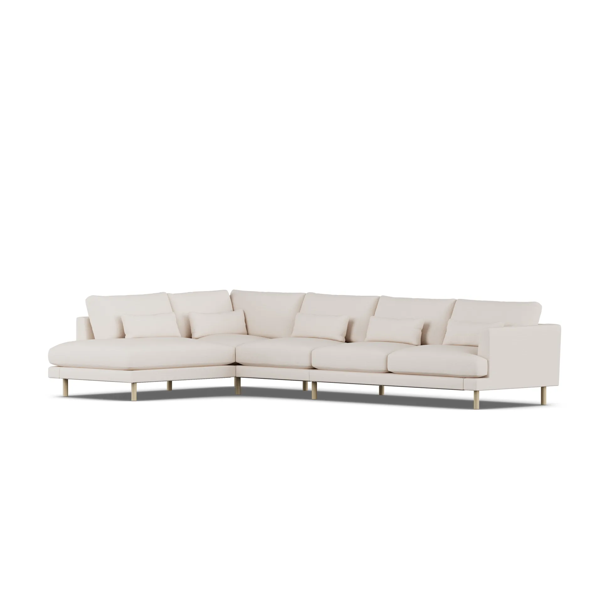 Bredhult sofa, Same Off White 6671-white-oiled oak, 4-seater B2 1898