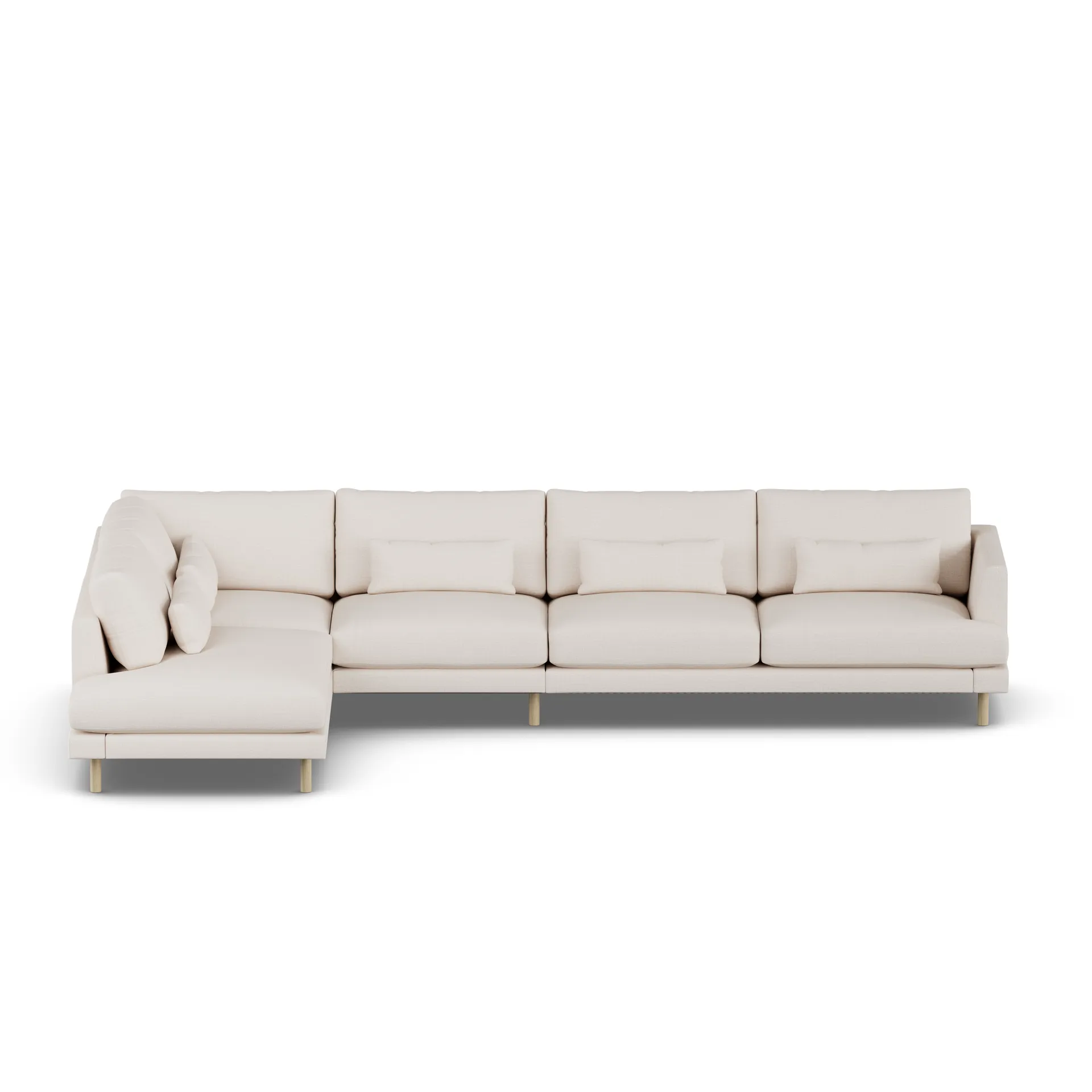 Bredhult sofa, Same Off White 6671-white-oiled oak, 4-seater B2 1898