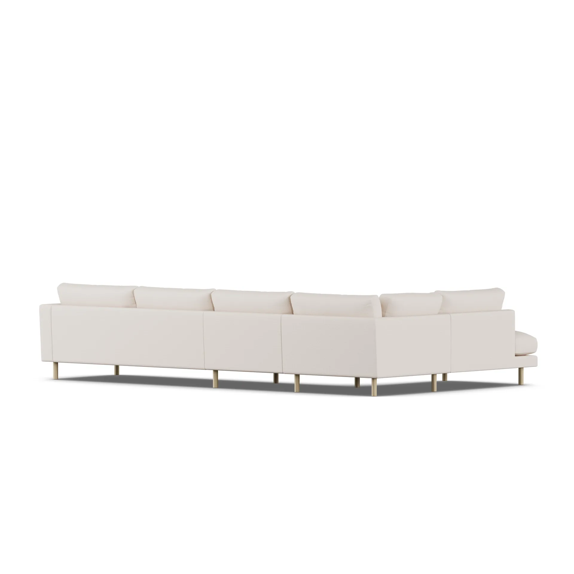 Bredhult sofa, Same Off White 6671-white-oiled oak, 4-seater B2 1898
