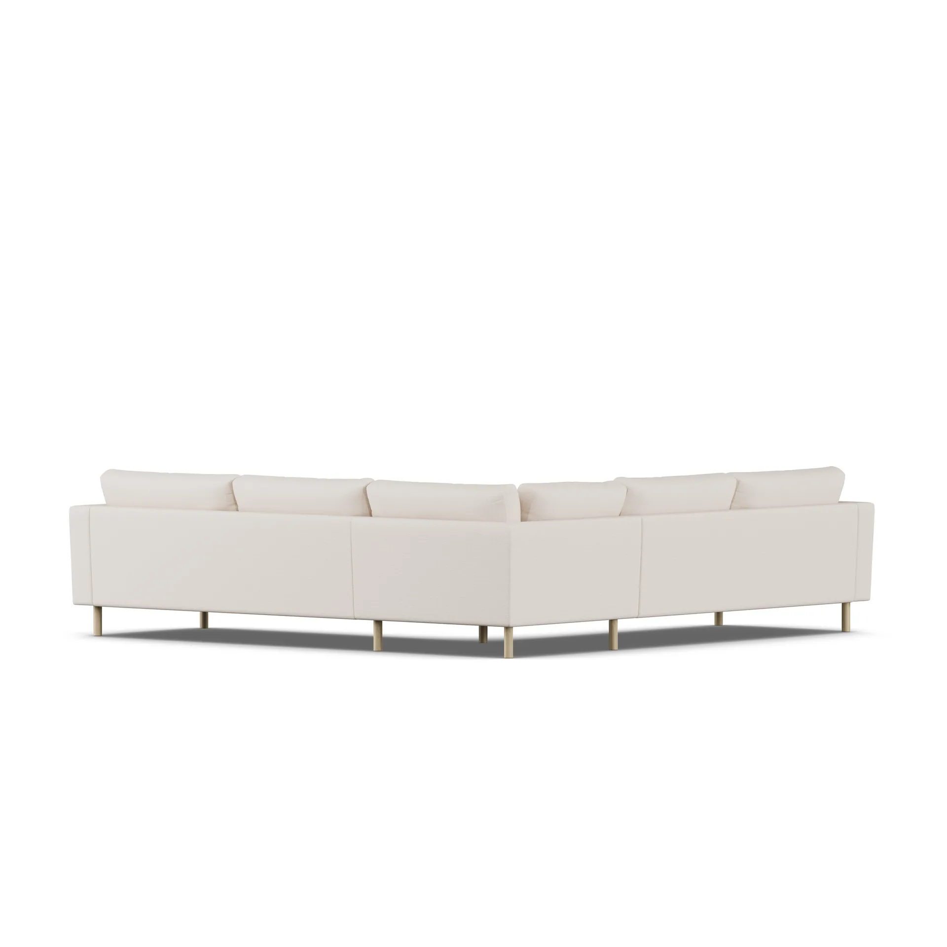 Bredhult sofa, Same Off White 6671-white-oiled oak, corner sofa F 1898