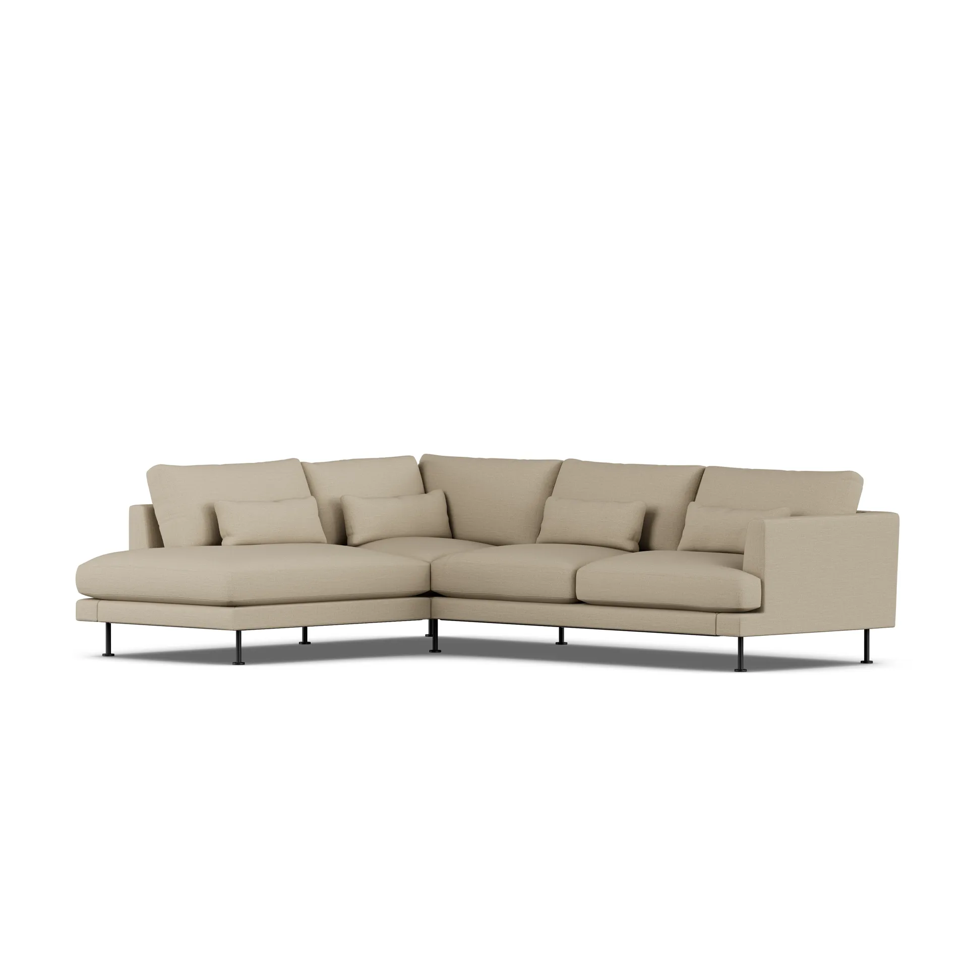 Bredhult sofa, Same Sand 6672-black steel, 3-seater A2 1898