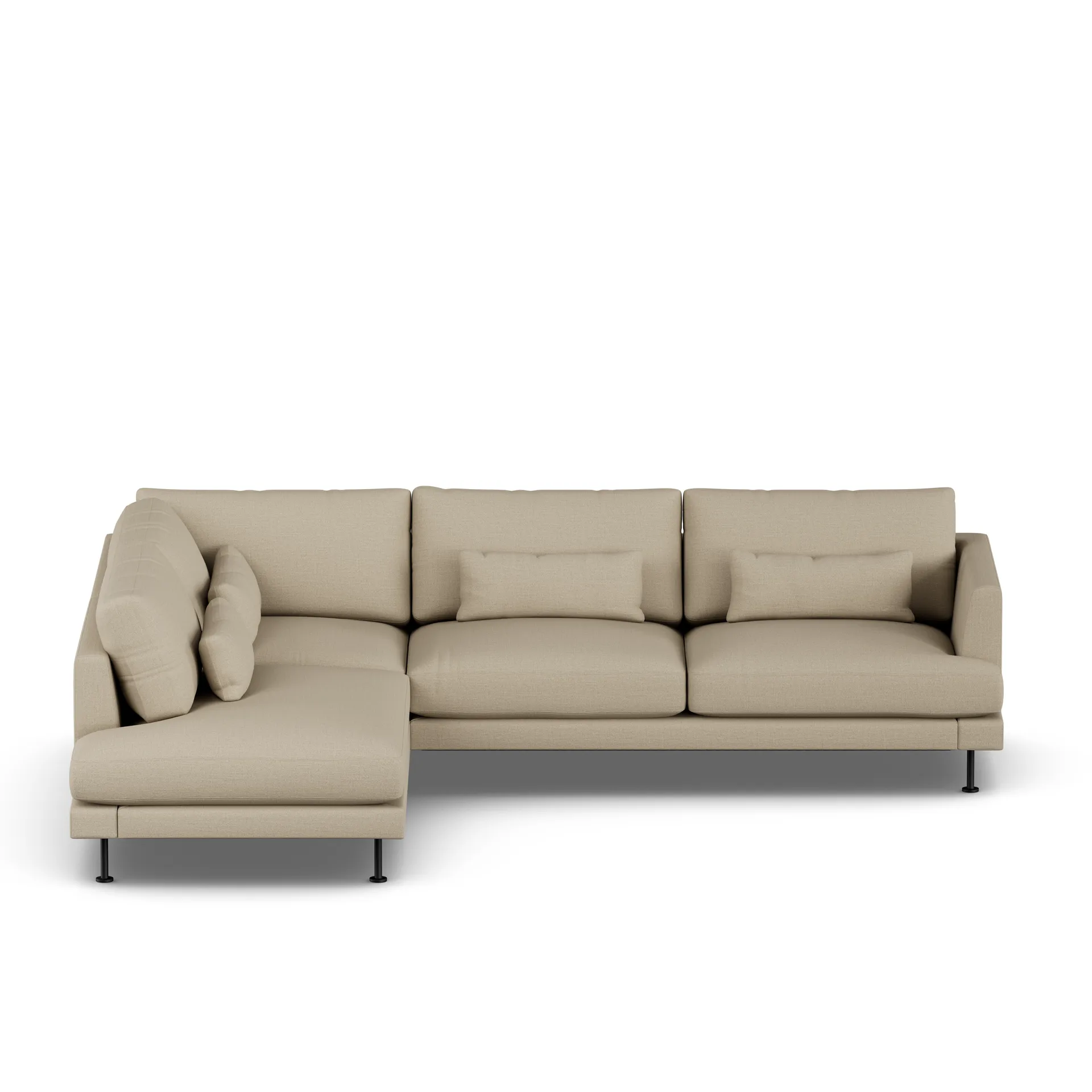 Bredhult sofa, Same Sand 6672-black steel, 3-seater A2 1898