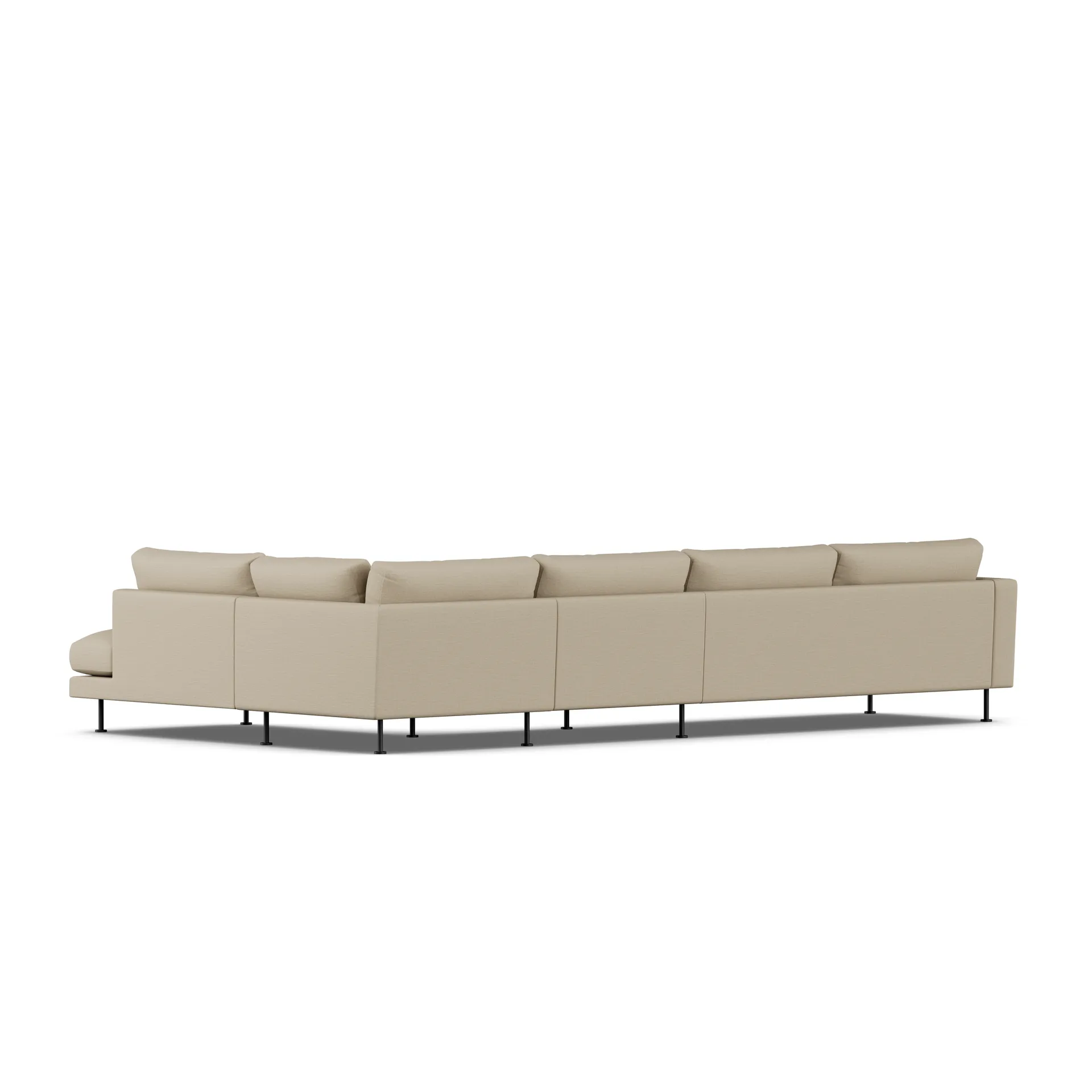 Bredhult sofa, Same Sand 6672-black steel, 4-seater B1 1898