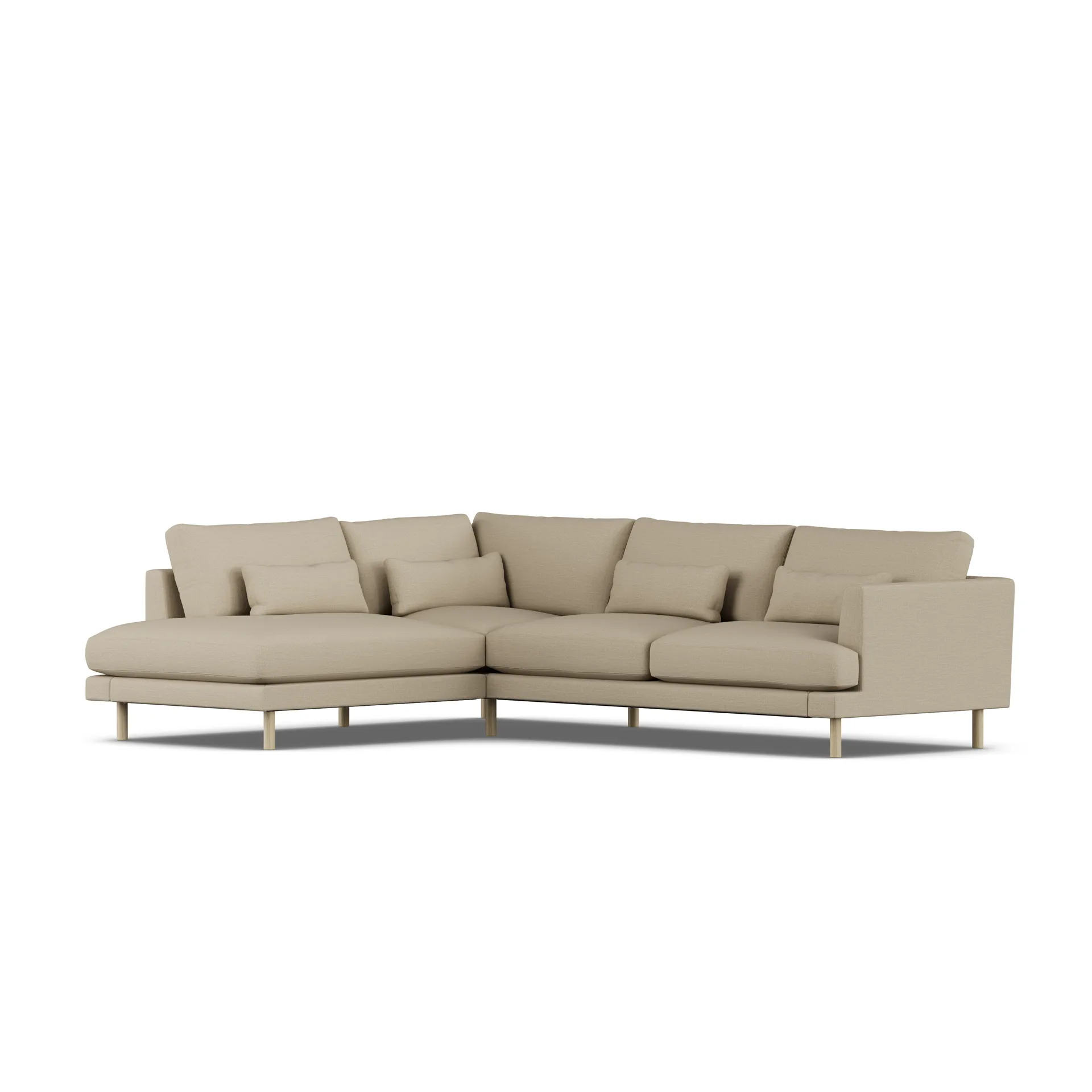 Bredhult sofa, Same Sand 6672-white-oiled oak, 3-seater A2 1898