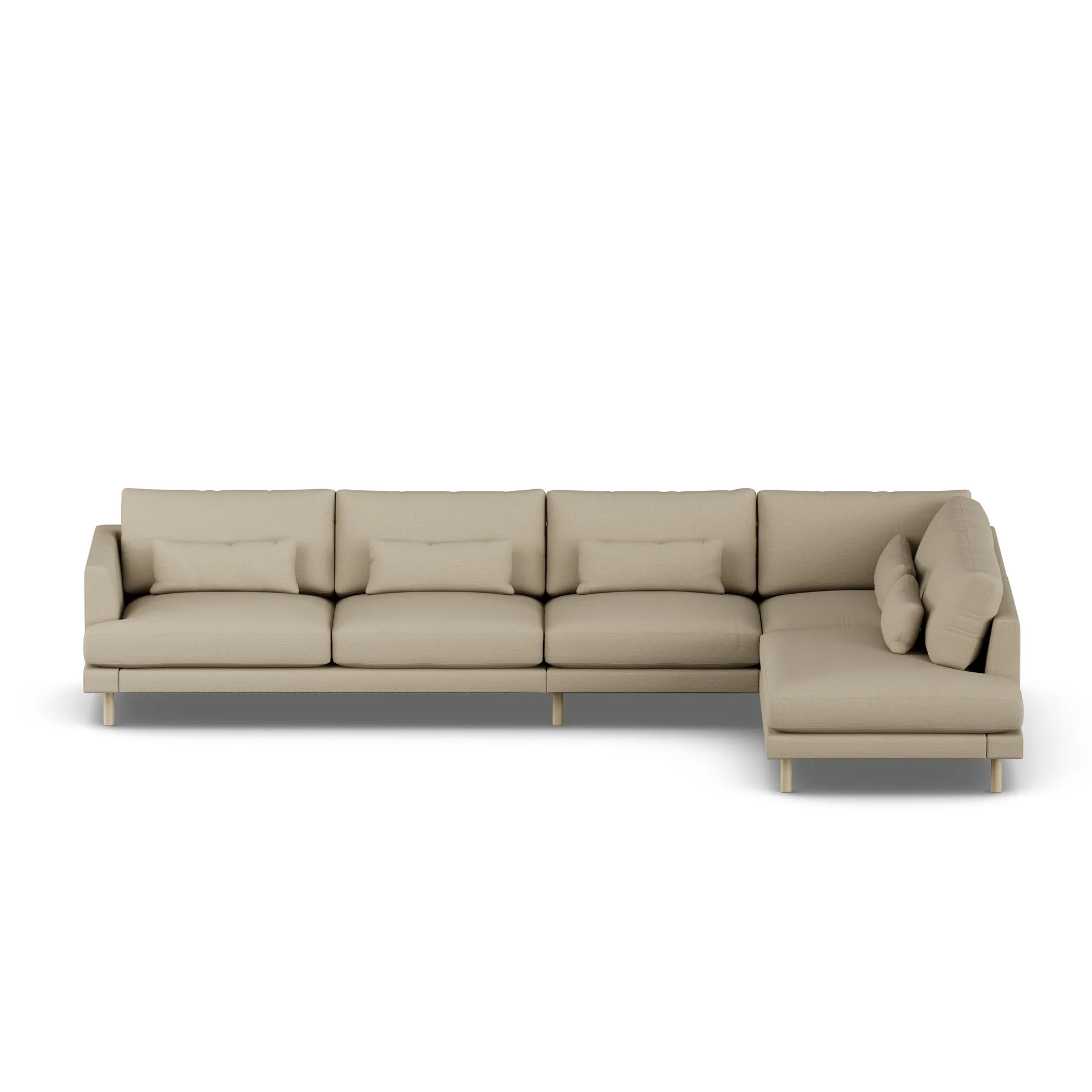 Bredhult sofa, Same Sand 6672-white-oiled oak, 4-seater B1 1898