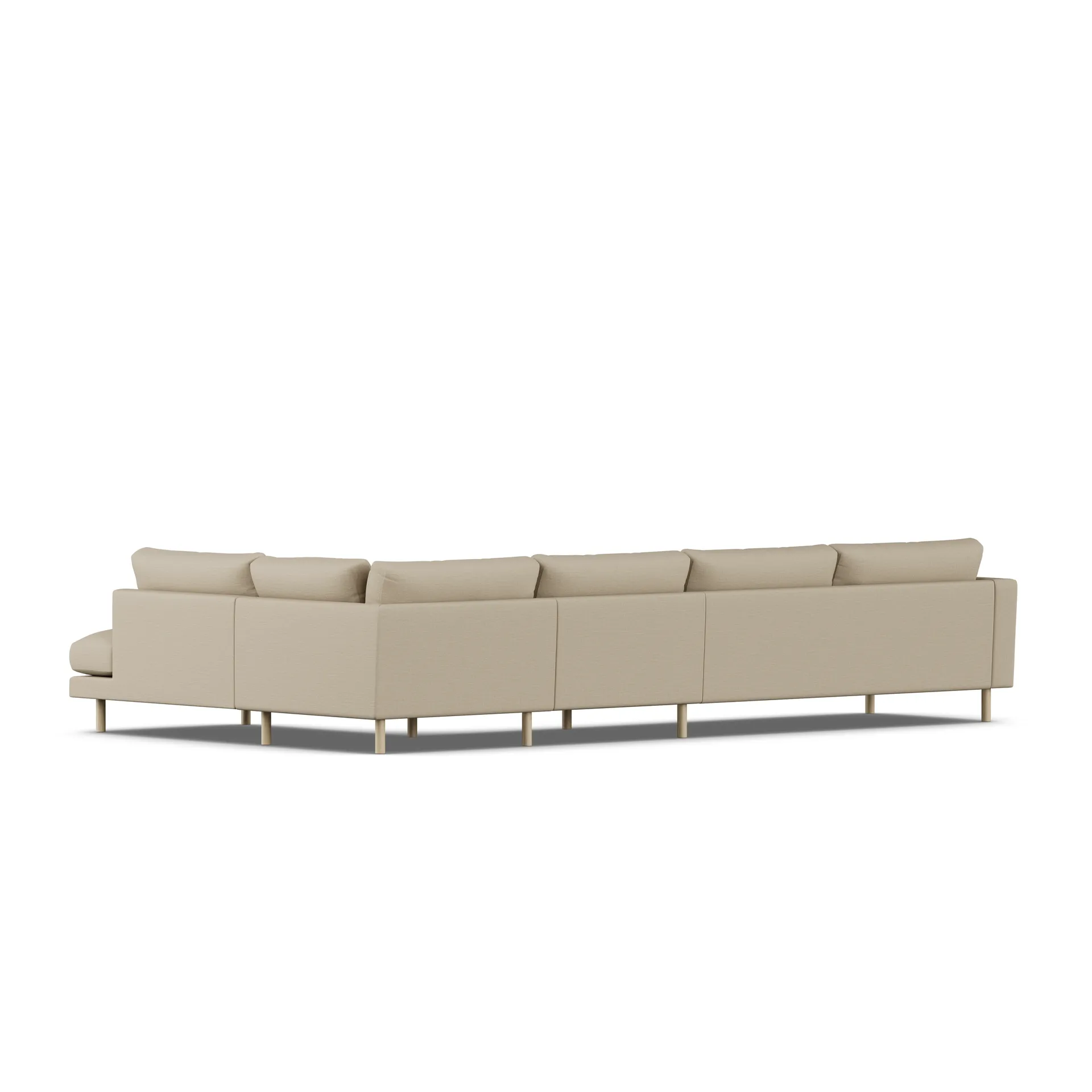 Bredhult sofa, Same Sand 6672-white-oiled oak, 4-seater B1 1898