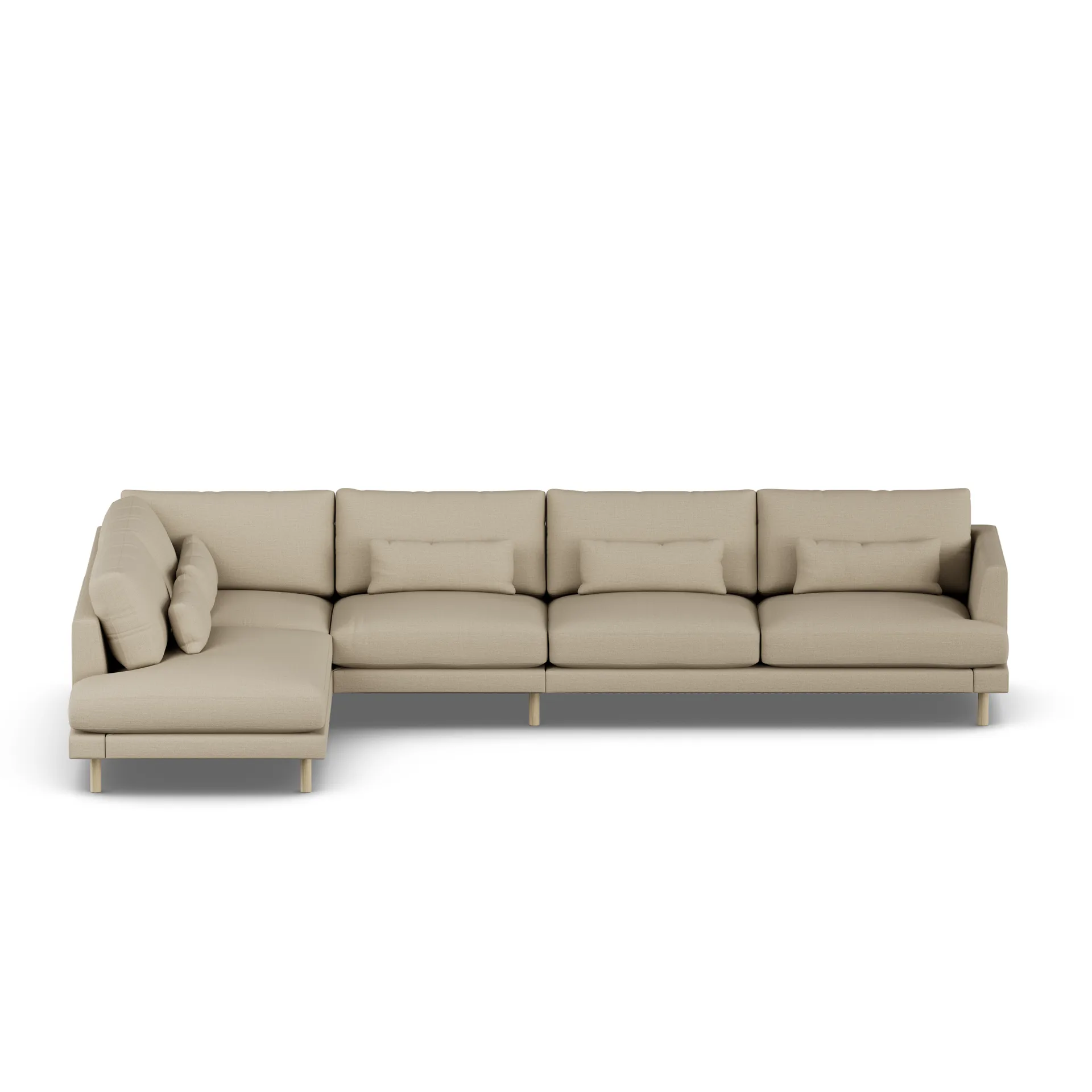 Bredhult sofa, Same Sand 6672-white-oiled oak, 4-seater B2 1898