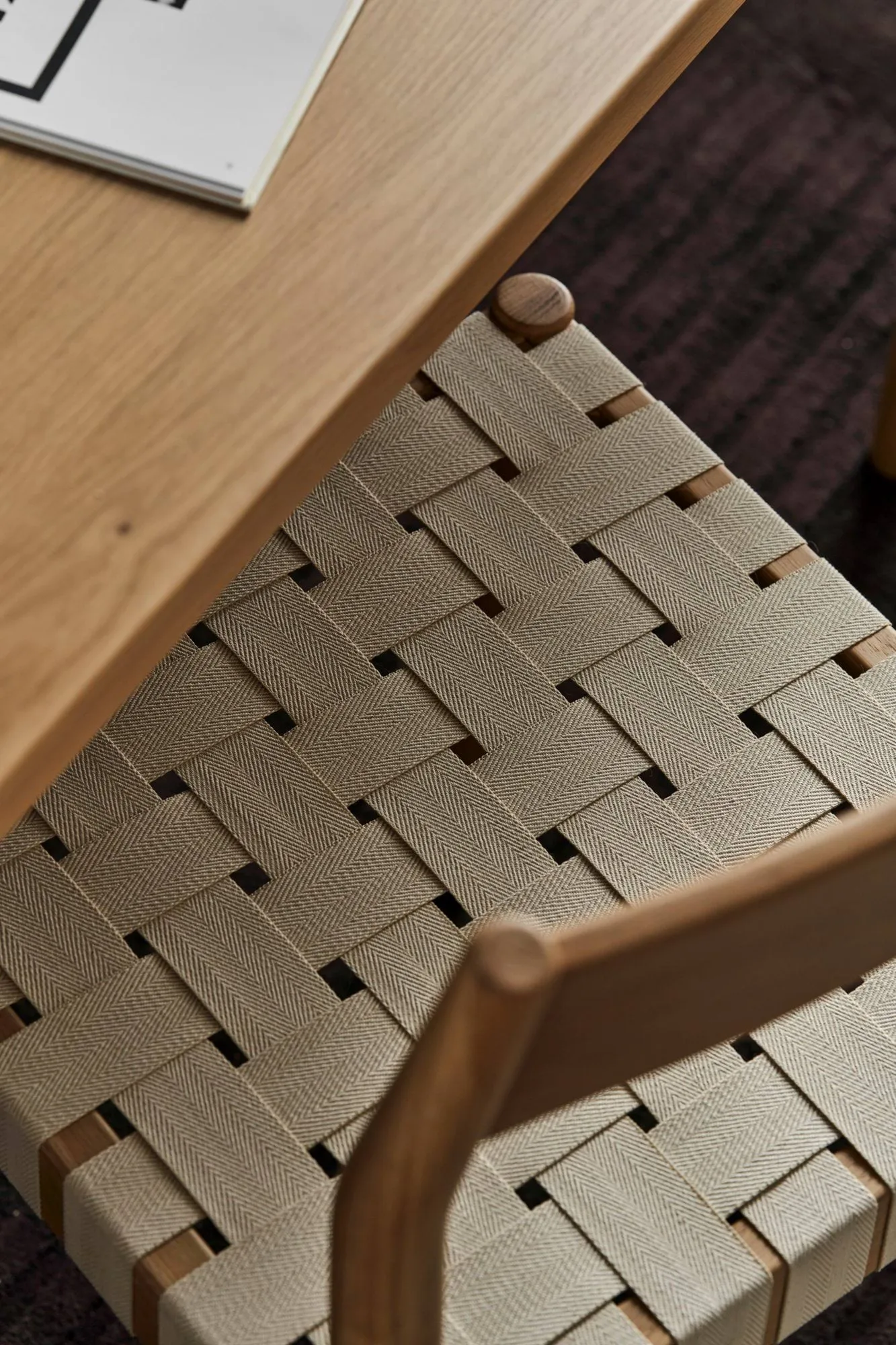 Ekeryd dining chair, Webbing-laquered oak 1898